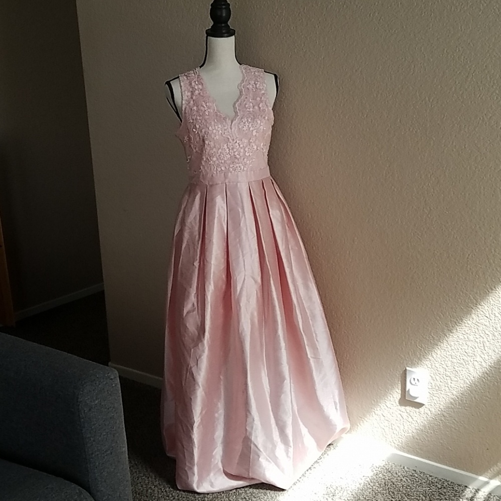 Pink Dress with Lace